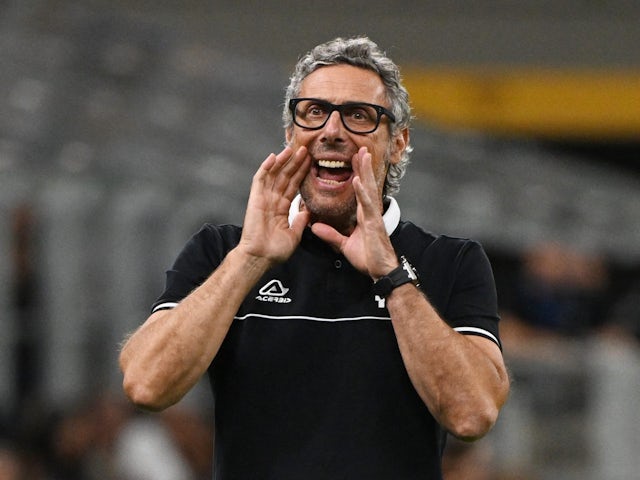 Spezia boss Luca Gotti on August 20, 2022