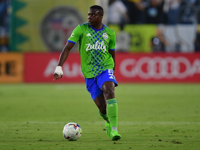Nouhou Tolo in action for Seattle Sounders on August 19, 2022