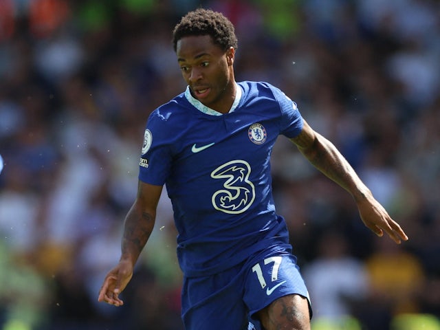 Raheem Sterling in action for Chelsea on August 21, 2022