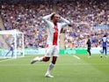 Sekou Mara celebrates scoring a disallowed goal for Southampton on August 20, 2022