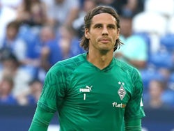 Borussia Monchengladbach's Yann Sommer pictured during the warm up on August 13, 2022