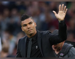 Casemiro on bench for Manchester United at Southampton