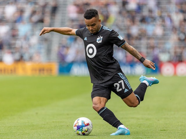 DJ Taylor in action for Minnesota United on August 27, 2022