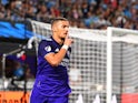 Ercan Kara celebrates scoring for Orlando City on August 21, 2022