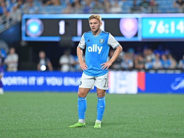 Kamil Jozwiak in action for Charlotte FC on August 21, 2022