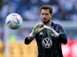 Germany's Kevin Trapp during the warm up before the match on June 14, 2022