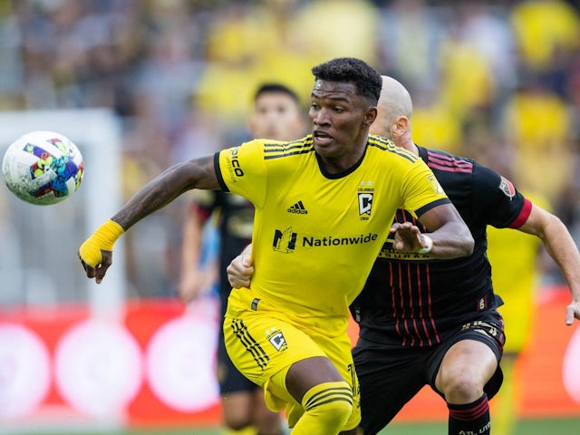Luis Diaz in action for Columbus Crew on August 21, 2022