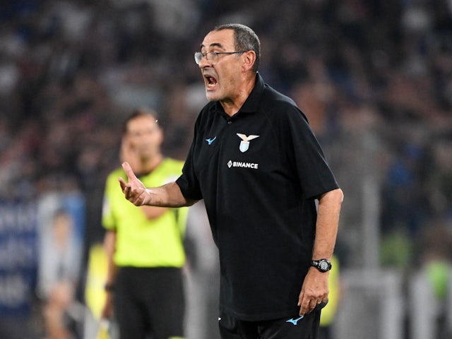 Lazio coach Maurizio Sarri on August 26, 2022