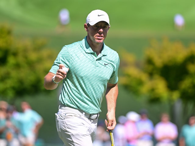 Rory McIlroy on his way to winning the Tour Championship and Fedex Cup on August 28, 2022.