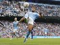 Ruben Dias in action for Manchester City on August 27, 2022