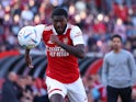 Arsenal's Ainsley Maitland-Niles in action in July 2022