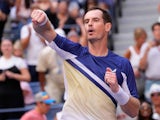 Andy Murray celebrates at the US Open on August 31, 2022