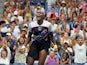 Coco Gauff celebrates at the US Open on September 4, 2022