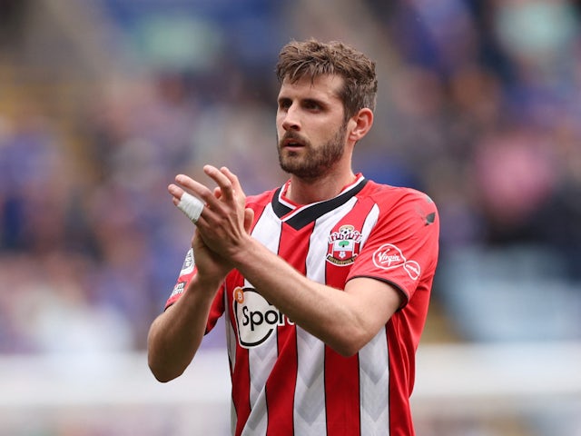 Jack Stephens in action for Southampton in May 2022
