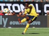 James Olayinka in action for Arsenal in 2019