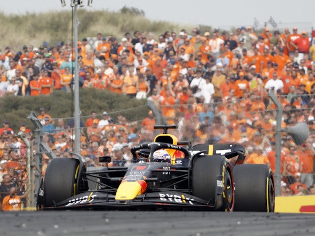 Max Verstappen on his way to victory at the Dutch Grand Prix on September 4, 2022.