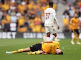 Wolverhampton Wanderers forward Sasa Kalajdzic after suffering an injury on September 3, 2022.