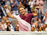Casper Ruud celebrates reaching the US Open final on September 9, 2022