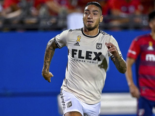 Cristian Arango in action for Los Angeles FC on September 10, 2022