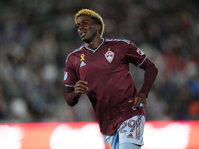 Gyasi Zardes in action for Colorado Rapids on September 10, 2022