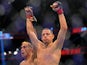 Nate Diaz (red gloves) fights Tony Ferguson (blue gloves) during UFC 279 at T-Mobile Arena on September 10, 2022