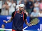Nick Kyrgios of Australia reacts to defeating Daniil Medvedev on day seven of the 2022 U.S. Open tennis tournament at USTA Billie Jean King Tennis Center on September 4, 2022