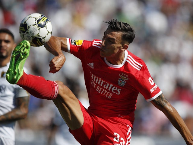 Peter Musa in action for Benfica on September 10, 2022