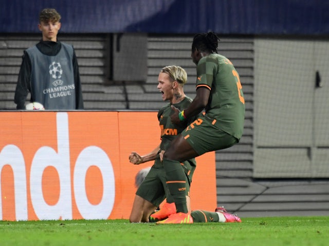 Arsenal target Mudryk scores and gets two assists as Shakhtar thrash Leipzig