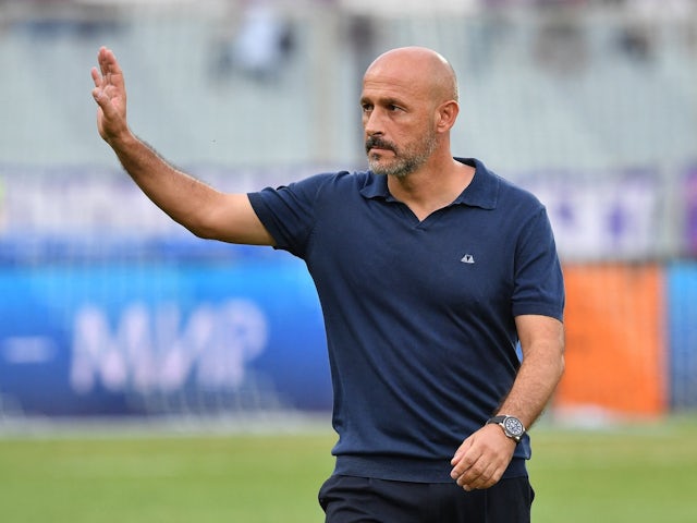 Fiorentina-coach Vincenzo Italiano op 8 september 2022