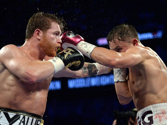 Canelo Alvarez and Gennady Golovkin during their second fight in September 2018.