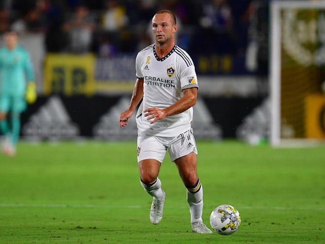 Chase Gasper in action for Los Angeles Galaxy on September 17, 2022