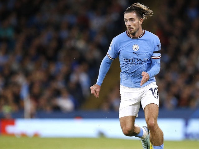 Jack Grealish in action for Manchester City on September 14, 2022