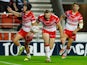 St Helens' Joe Batchelor scores their sixth try in June 2022
