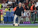 Roma boss Jose Mourinho controls the ball on September 15, 2022