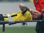 Borussia Dortmund's Marco Reus is taken off injured on September 17, 2022