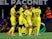 Villarreal's Francis Coquelin celebrates scoring their fourth goal with teammates on September 8, 2022