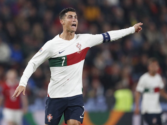 Cristiano Ronaldo em ação por Portugal a 24 de setembro de 2022