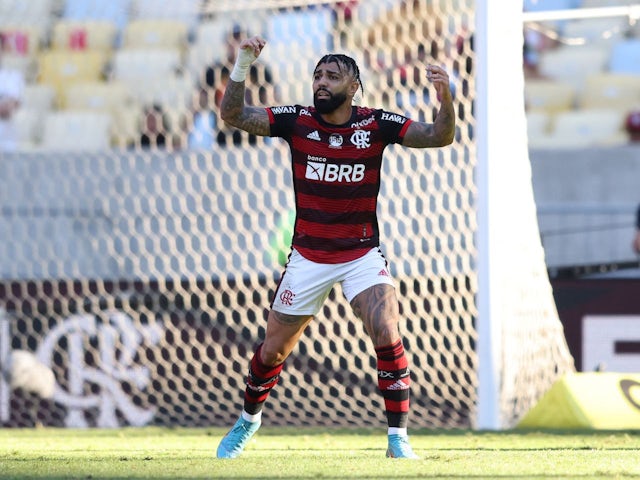 Gabriel Barbosa in action for Flamengo on September 18, 2022