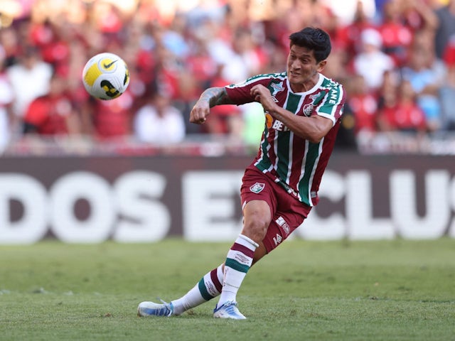 German Cano in action for Fluminense on September 18, 2022