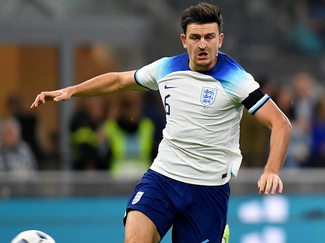 Harry Maguire in action for England on September 23, 2022