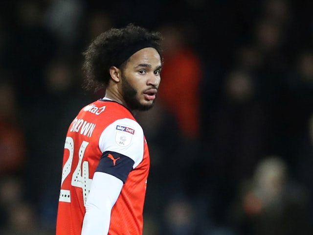 Izzy Brown in action for Luton Town in November 2019
