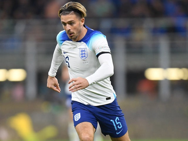Jack Grealish in action for England on September 23, 2022