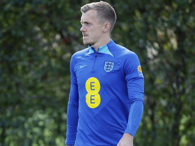 James Ward-Prowse in England training on September 25, 2022
