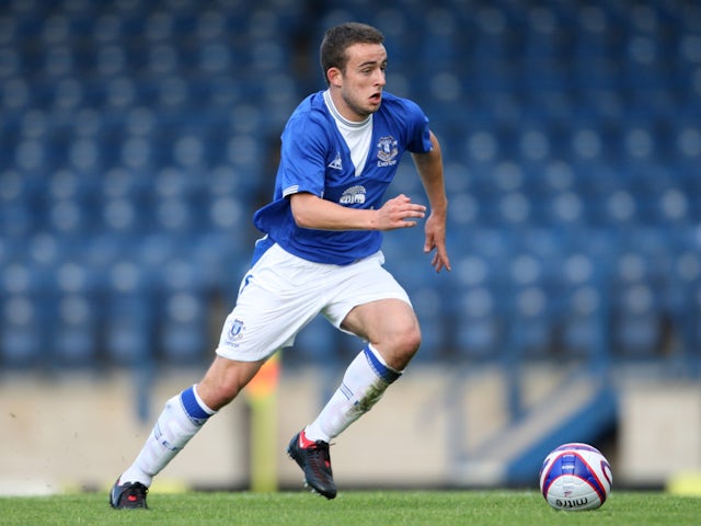 Jose Baxter in action for Everton in 2009