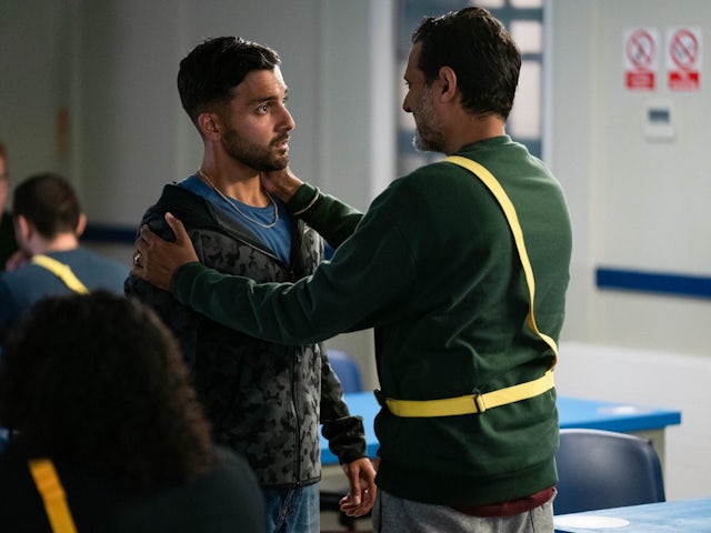 Vinny and Nish on EastEnders on October 6, 2022