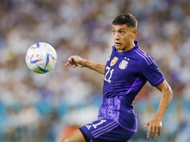 Nahuel Molina in action for Argentina on September 23, 2022
