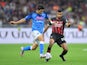 Napoli's Kim Min-jae in action with AC Milan's Junior Messias in September 2022