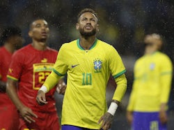 Neymar in action for Brazil on September 23, 2022
