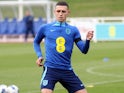 Phil Foden during England training on September 20, 2022