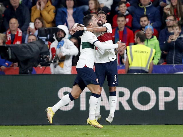 Hráči Manchesteru United září vítězstvím Portugalska nad Českem